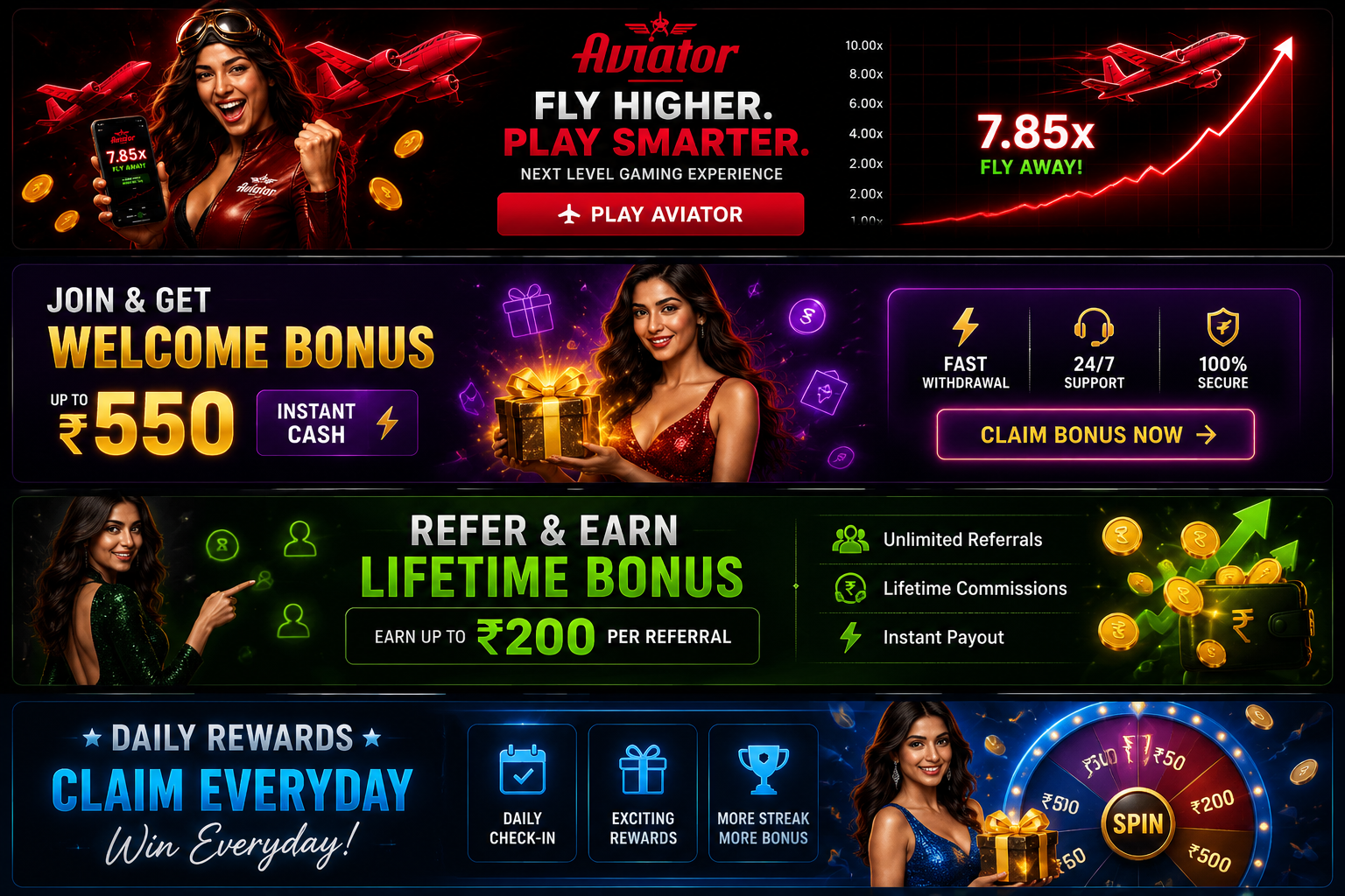 Aviator banner